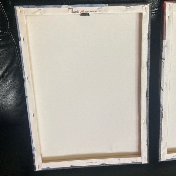 Santin Canvas Wall Art: 3 Piece Panels of Abstract Tree & Cloud Scene - Picture 11 of 13